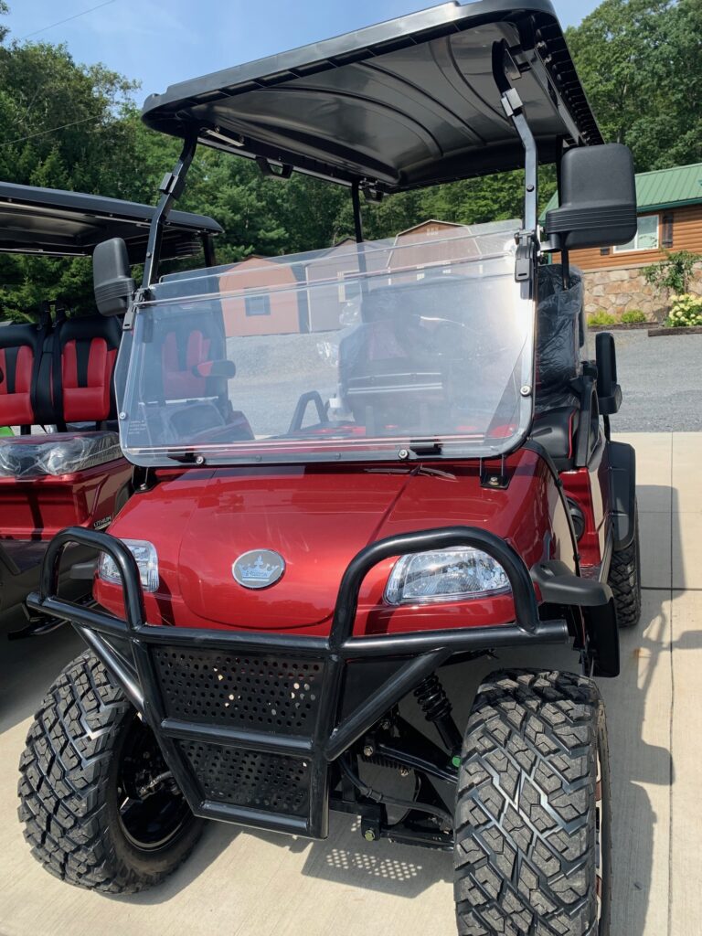 red evolution electric golf cart forester model
